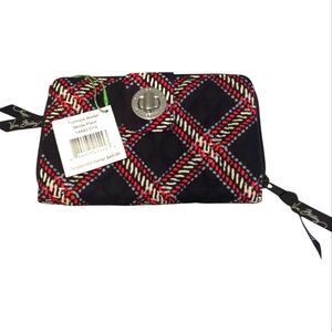 NWT Vera Bradley Turnlock wallet in Minsk Plaid